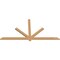 Ekena Millwork Kennewick Timber Gable Bracket, Western Red Cedar, 84"W x 42"H x 1 1/2"D x 3 1/2"F, 12/12 Pitch GBW084X42X0204KEN00SWR - alternate 4